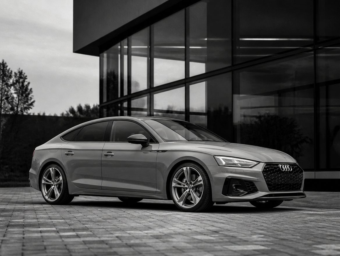 Audi A5 Sportback cinza entregue